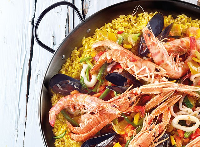 Paella alla Valenciana con riso integrale