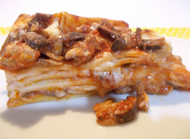 Lasagne pasticciate ai funghi, una ricetta autunnale