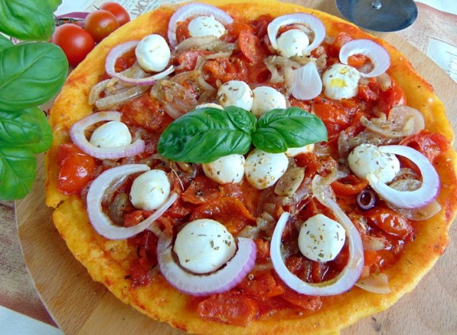 La pizza di polenta