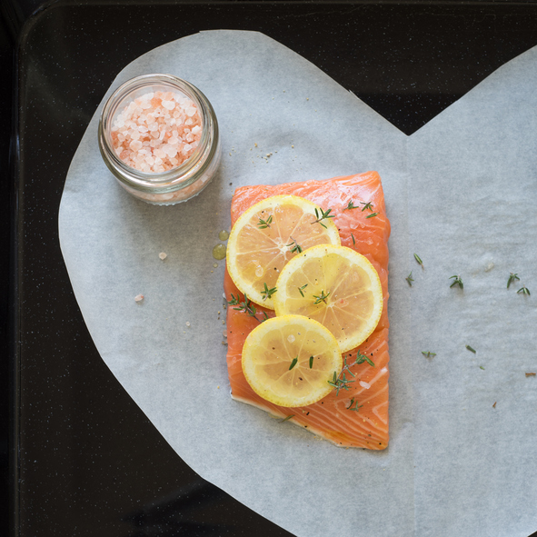 Tranci di salmone al cartoccio light