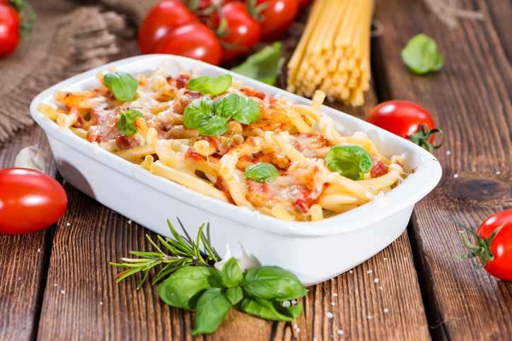 Pasta al forno con melanzane e formaggio