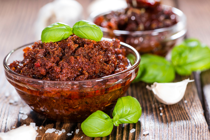 Pasta al pesto di pomodori secchi