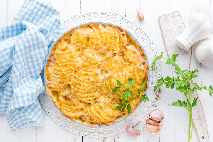 Cavolfiori e patate al gratin al forno